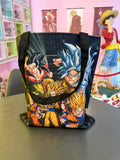 Waterproof Oxford Tote Bag with Flocking Print - Dragon Ball Son Goku All Forms