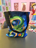 Waterproof Oxford Tote Bag with Flocking Print - Dragon Ball Shenron