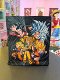 Waterproof Oxford Tote Bag with Flocking Print - Dragon Ball Son Goku All Forms