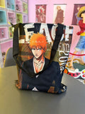 Waterproof Oxford Tote Bag with Flocking Print - Bleach Ichigo Kurosaki