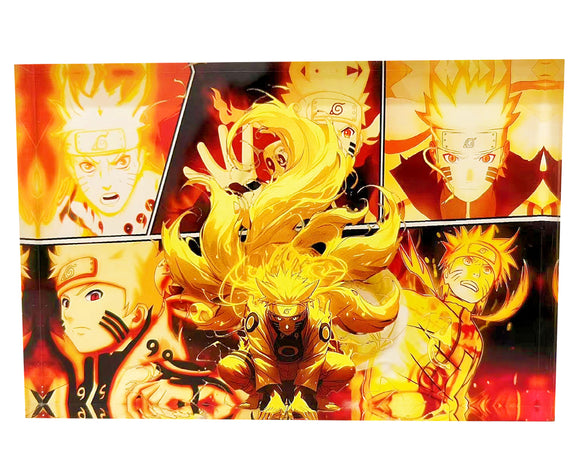 3D Anime Acrylic Block - Naruto: Nine Tails Mode