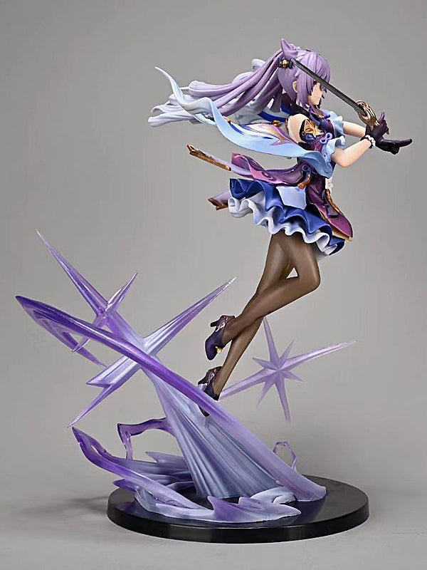25CM Anime Figure Genshin Impact Keqing Swing A Sword Standing Sword Hu tao Model Toy PVC Collection Toy Desktop Decoration - 26