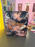 Waterproof Oxford Tote Bag with Flocking Print - Demon Slayer Inosuke/Zenitsu/Tanjiro