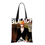 Waterproof Oxford Tote Bag with Flocking Print - Bleach Ichigo Kurosaki