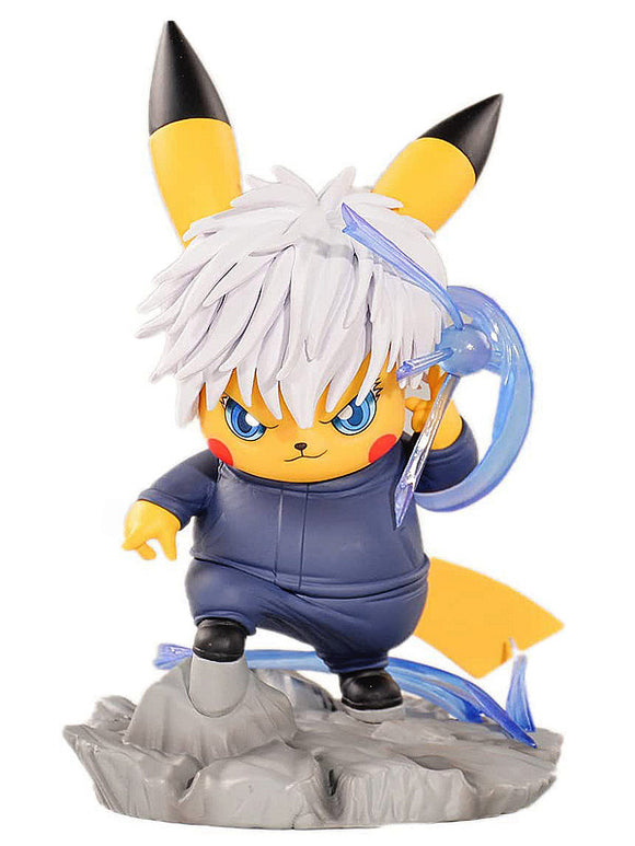 6 inch Pikachu Cos: Pikachu cos Satoru Gojo Figure