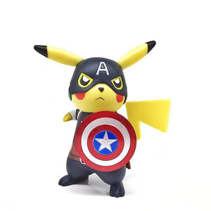 6" Pikachu Cos Captain America Figure